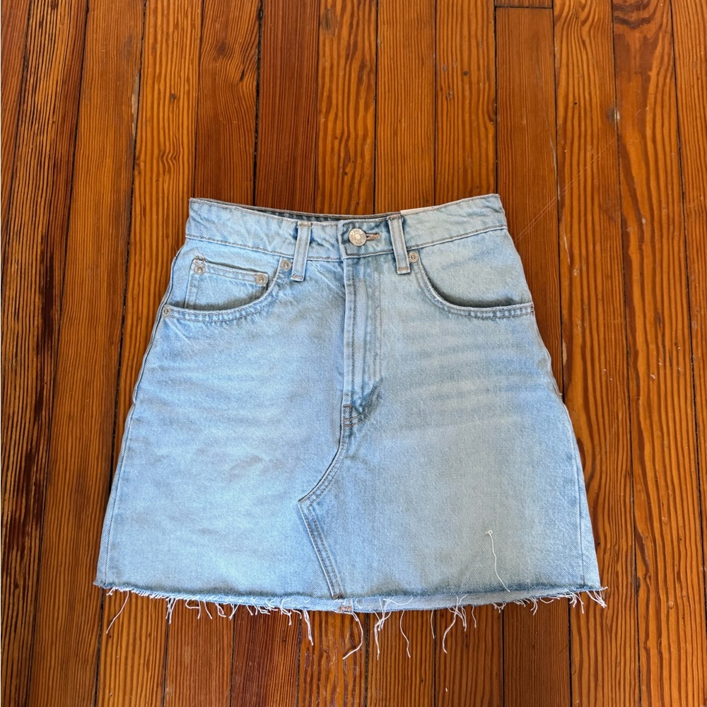 Zara denim mini skirt NWT